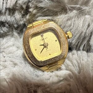 Vintage two tone Cassant Watch Ring